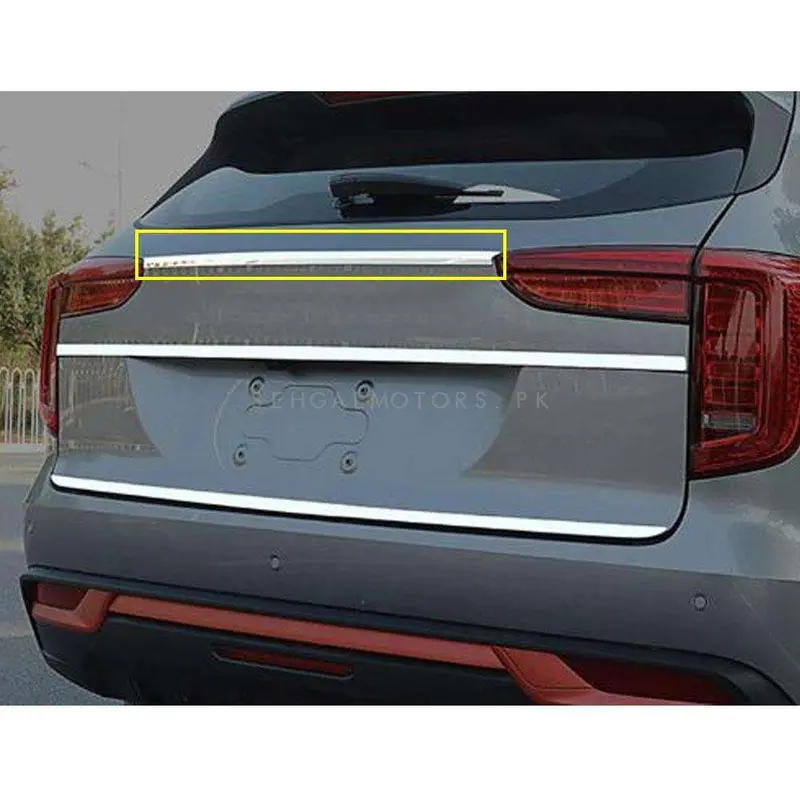 Haval Jolion Rear Trunk Chrome Garnish Upper 2021 - 2025 2
