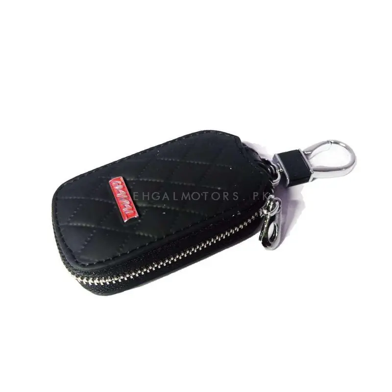 Haval Zipper 7D Style Key Cover Pouch Black With Keychain Ring 2