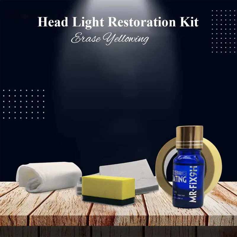 Head Light Restoration Kit - Restore Clarity & Shine To Car Headlights | Erase Yellowing 1