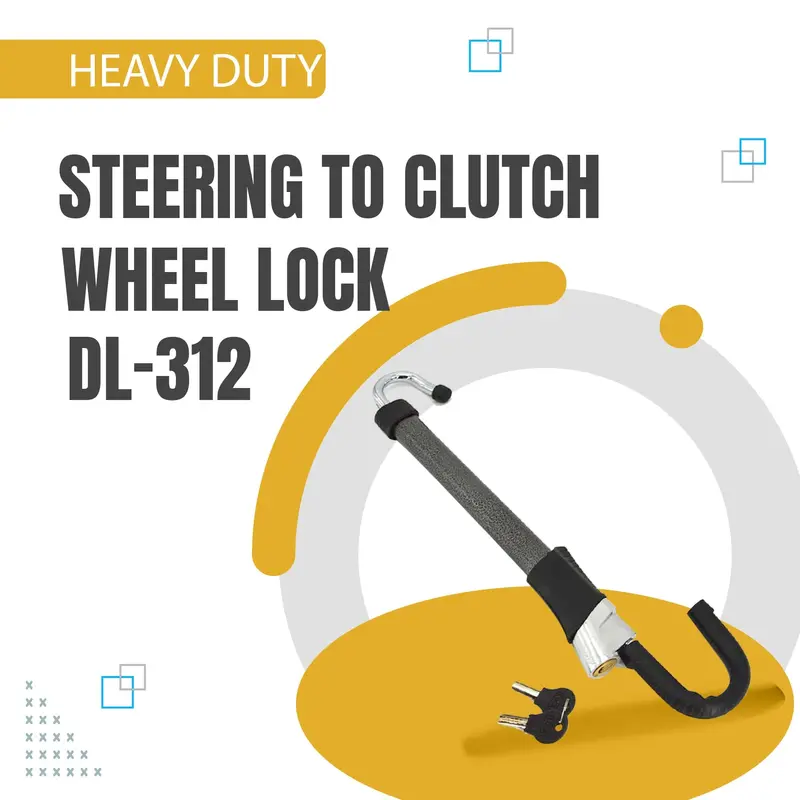Heavy Duty Steering To Clutch Wheel Lock Dl-312 1