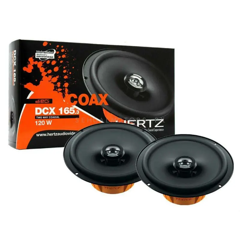 Hertz Dcx165.3 2 Way Dieci Series Car Audio Speakers 6.5 Inches - 120W - Genuine (Set Of 2) 2