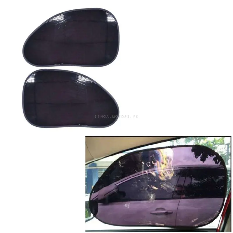 High Efficiency Static Electric Sun Shade For Car Front Door Windows Uv Block - 2Pc - Sun Shade | Parda 1
