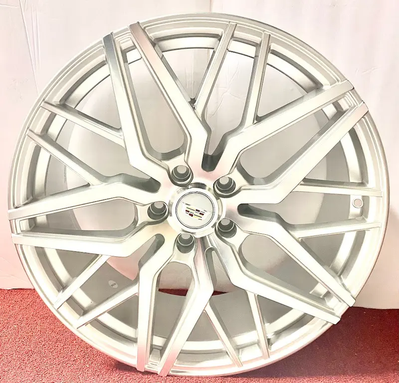 High Gloss Silver Machined Stacked 20" X 8.5" Set Of 4 Wheels Xts Ct6 Cts Ct5 5X120 1