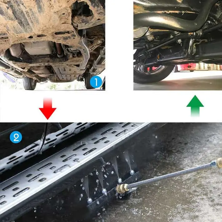 High Pressure Car Washer Under Carriage Cleaner -4 Nozzle Chassis Wash 1