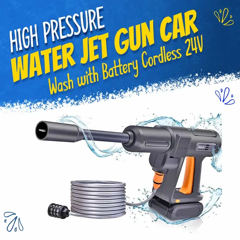 High Pressure Water Jet Gun Car Wash With Battery Cordless 24V 1