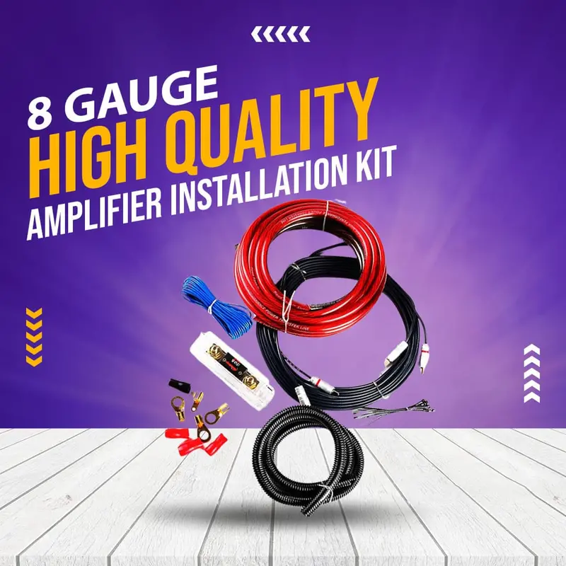 High Quality Amplifier Installation Kit - 8 Gauge 1