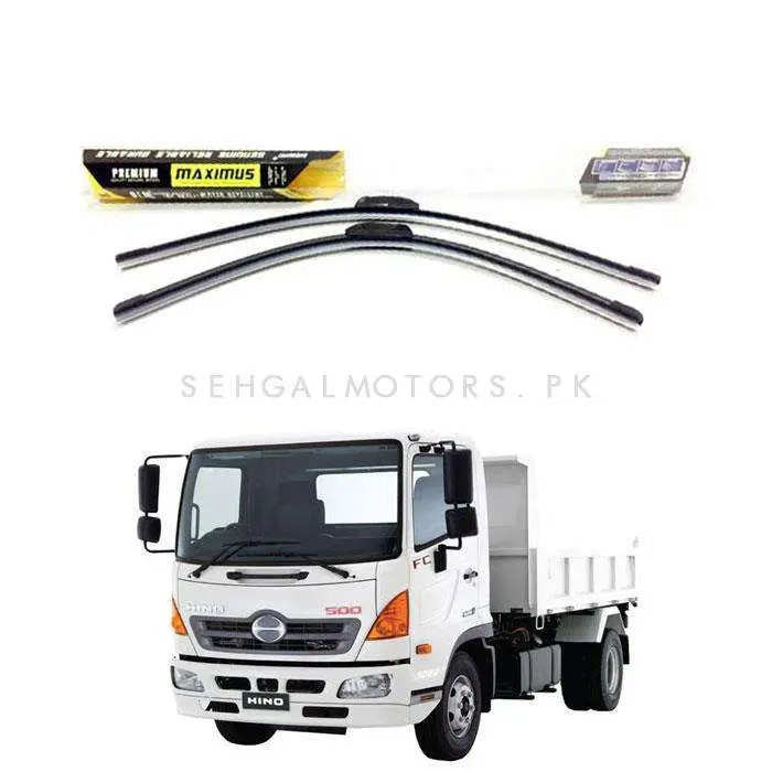 Hino 500 Series Maximus Premium Silicone Wiper Blades - Model 2000-2019 1