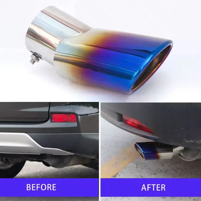 Hks Burnt Tip Silencer Pipe Half Blue 1