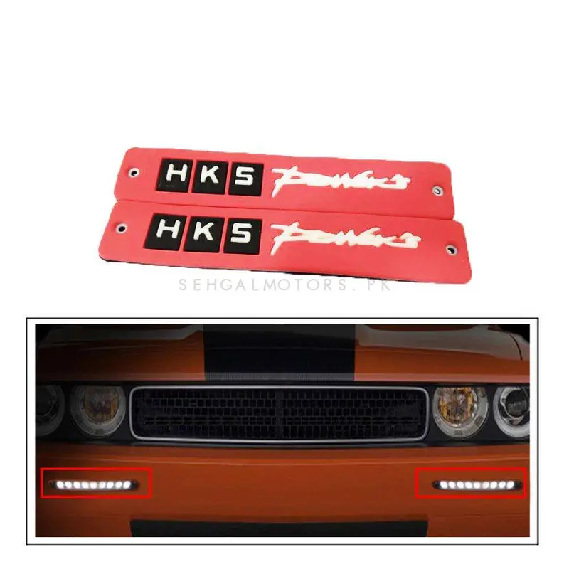 Hks Flexible Led Drl Red - Pair - Daytime Running Lights | Car Styling Led Day Light | Drl Lamp 2