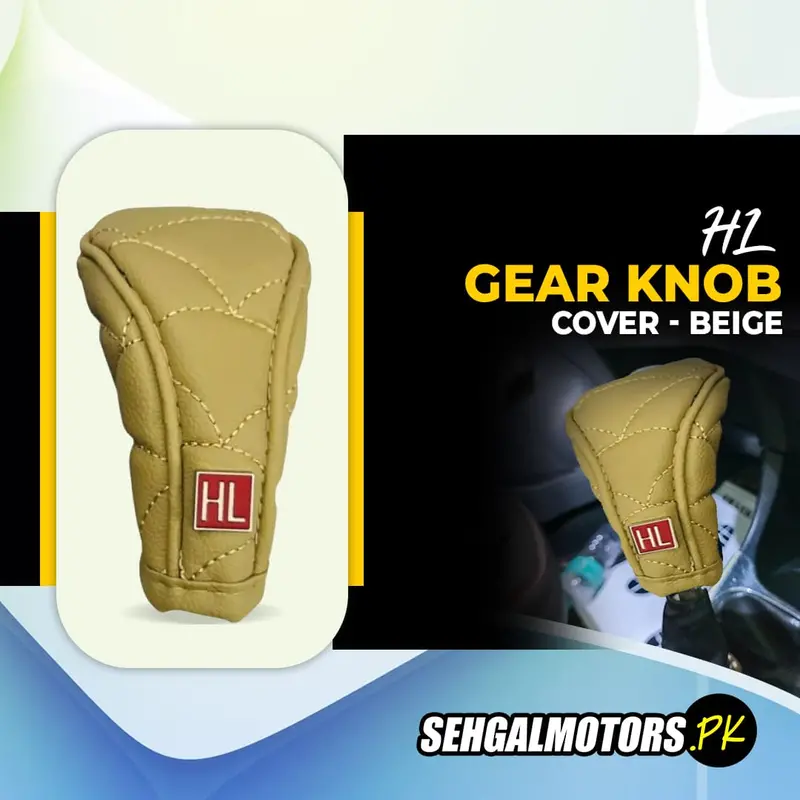 Hl Gear Knob Cover For Manual Transmission - Beige 1