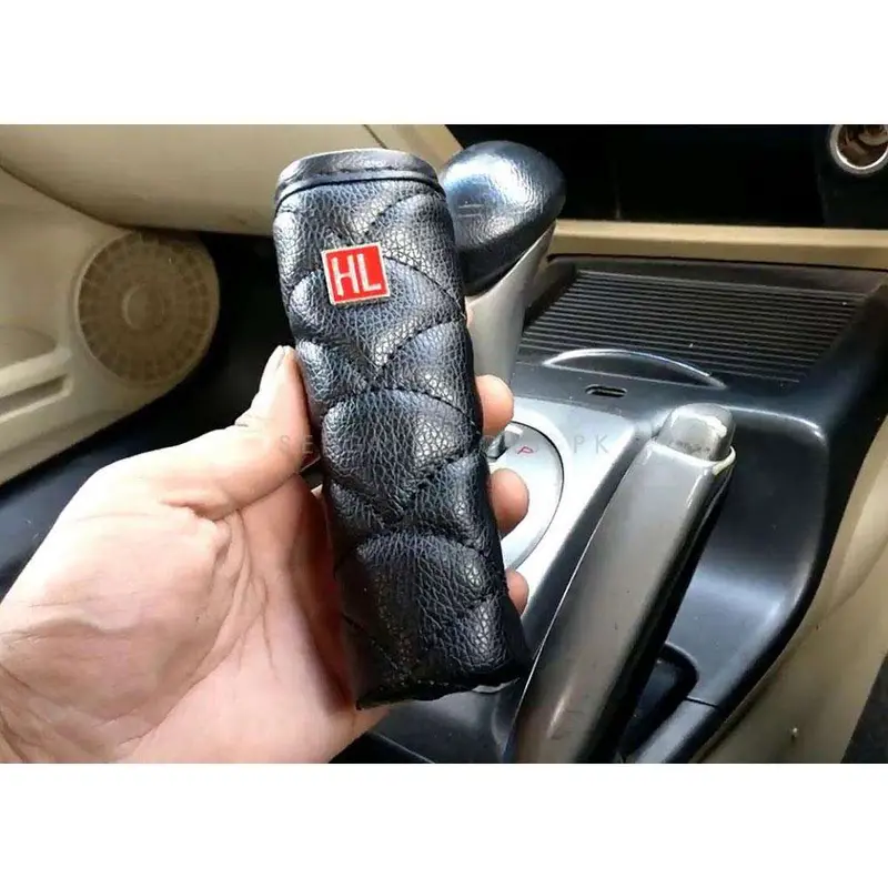 Hl Hand Brake Leather Cover Black - Leather Hand Brake Cover Protective Sleeve | Parking Brake Case 2