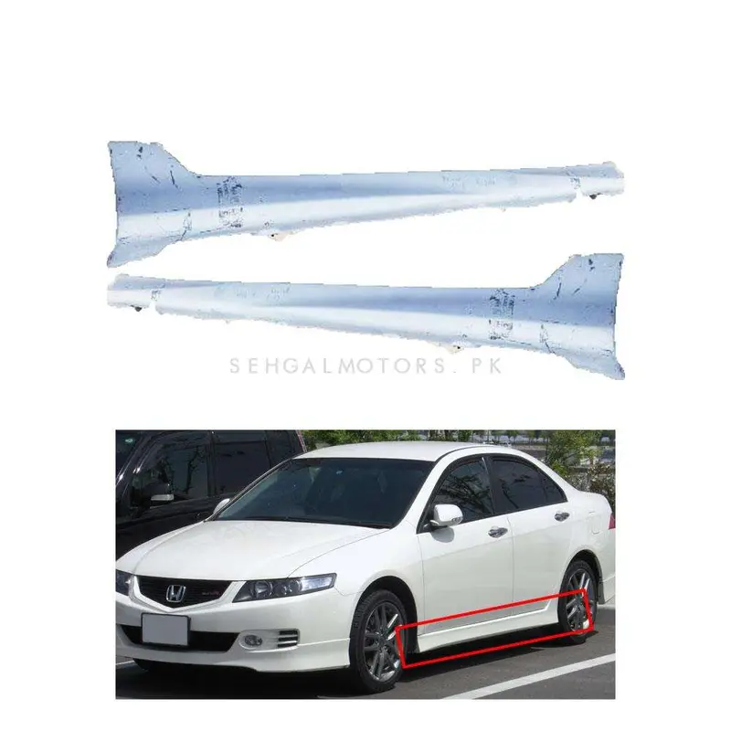 Honda Accord Side Foot Panel Skirts Fiber Glass Pair 2008 - 2012 1