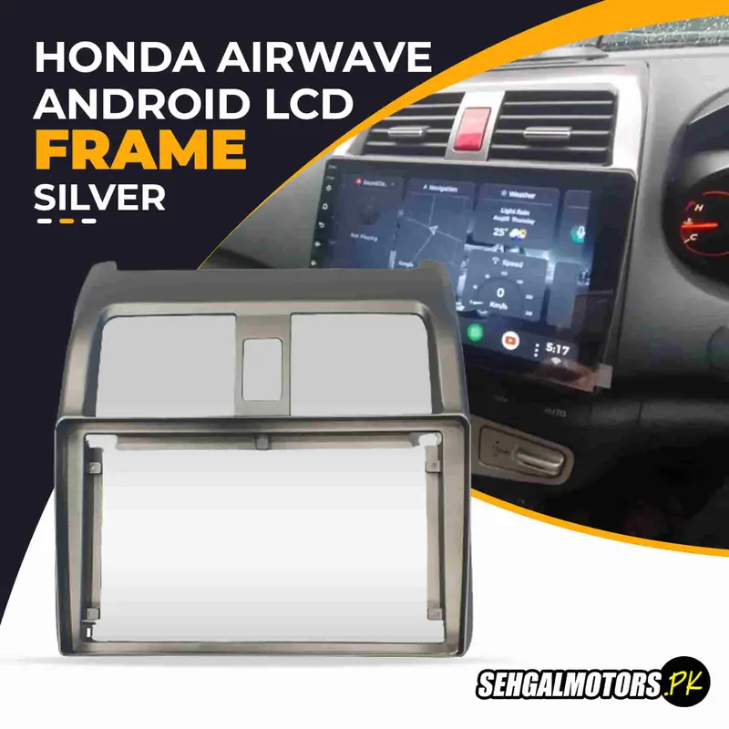 Honda Airwave Android Lcd Frame With Grip 9 Inches Silver 2005-2010 1