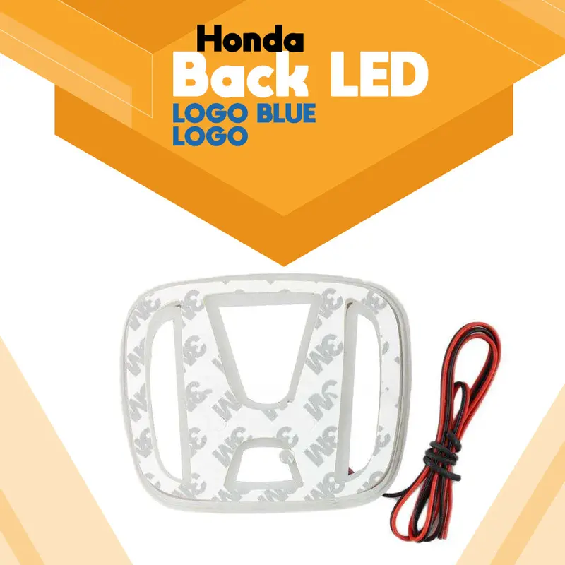 Honda Back Led Logo Blue - Emblem | Decal | Monogram | Logo 1