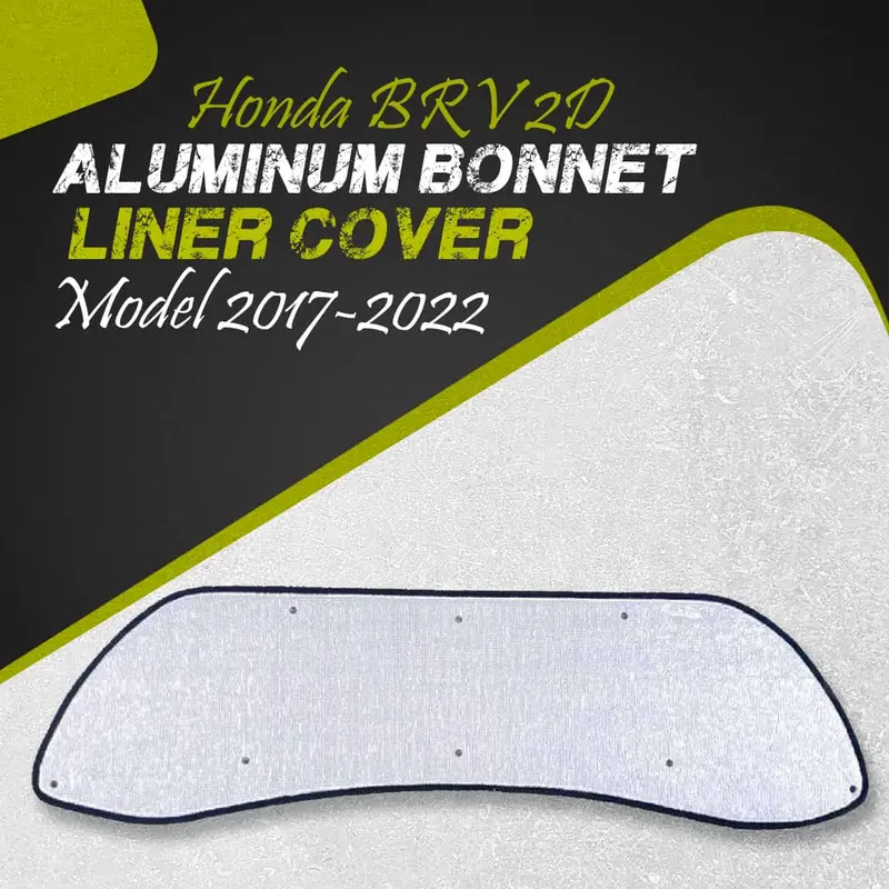 Honda Brv 2D Aluminum Bonnet Liner Cover 2017 - 2025 - Protector Lid Garnish Bonnet Namda 1
