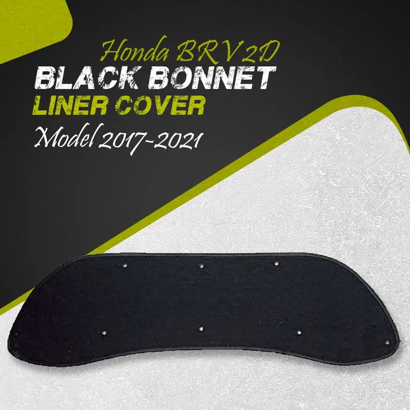 Honda Brv 2D Black Bonnet Liner Cover 2017 - 2025 - Protector Lid Garnish Bonnet Namda 1