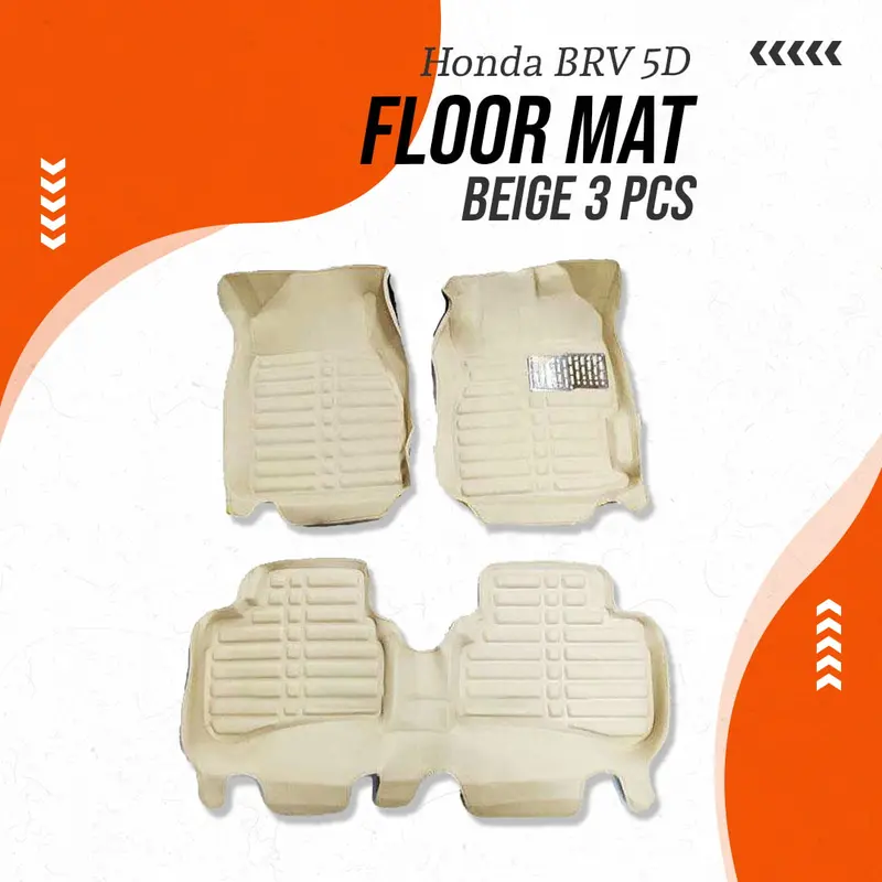 Honda Brv 5D Floor Mat Beige 3 Pcs 2017 - 2025 1