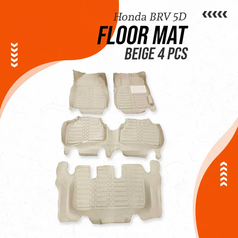 Honda Brv 5D Floor Mat Beige 4 Pcs 2017 - 2025 1