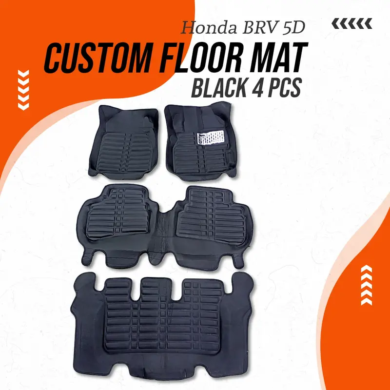 Honda Brv 5D Floor Mat Black 4 Pcs 2017 - 2025 1