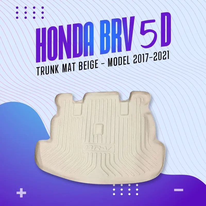Honda Brv 5D Tpe Trunk Mat Beige 1