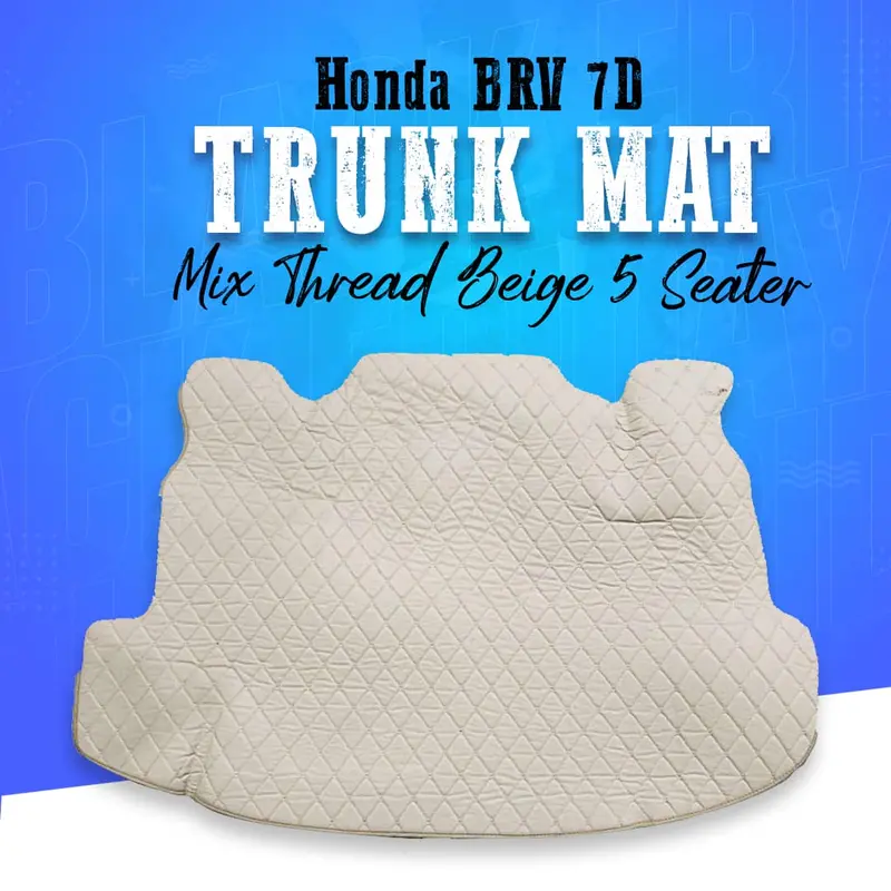 Honda Brv 7D Trunk Mat Mix Thread Beige 5 Seater 2017 - 2025 1