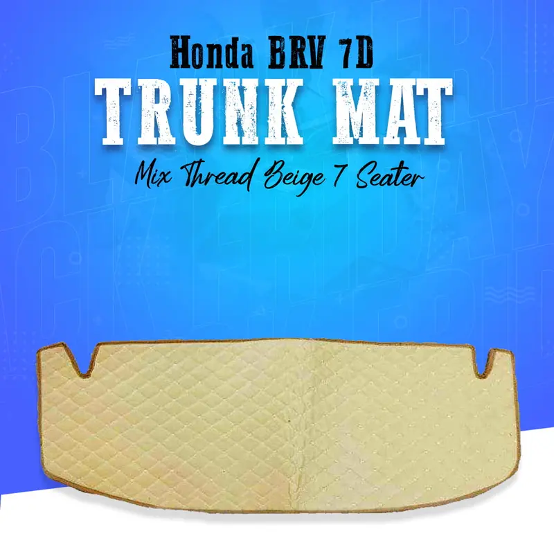 Honda Brv 7D Trunk Mat Mix Thread Beige 7 Seater 2017 - 2025 1