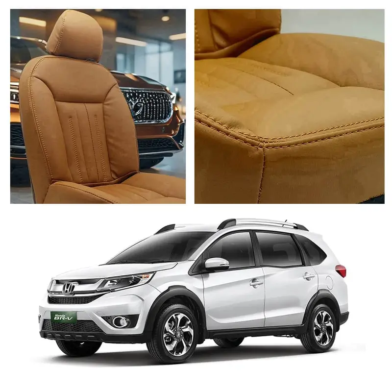 Honda Brv Audi Design Brown Seat Covers 7 Seater 2017 - 2025 1