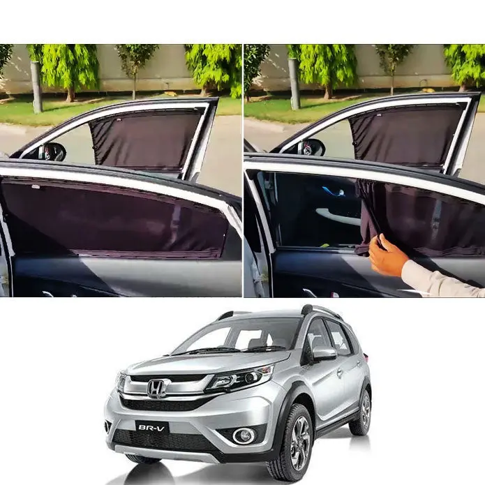 Honda Brv Custom Fit Retractable Curtains 2017 - 2025 - Sun Shade - Parda 1