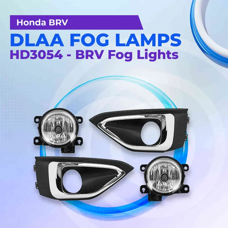 Honda Brv Dlaa Fog Lamps With Chrome Hd3054 2017 - 2025 - Brv Fog Lights 1