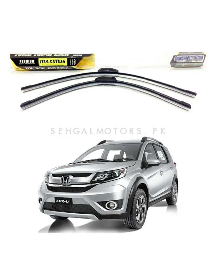 Honda Brv Maximus Premium Silicone Wiper Blades - Pair 2017 - 2025 1