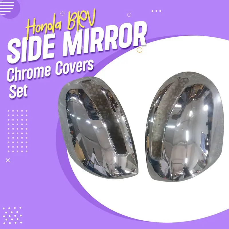 Honda Brv Side Mirror Chrome Covers Set 2017 - 2025 - Chrome Accessories | Chrome Modification Accessories 1