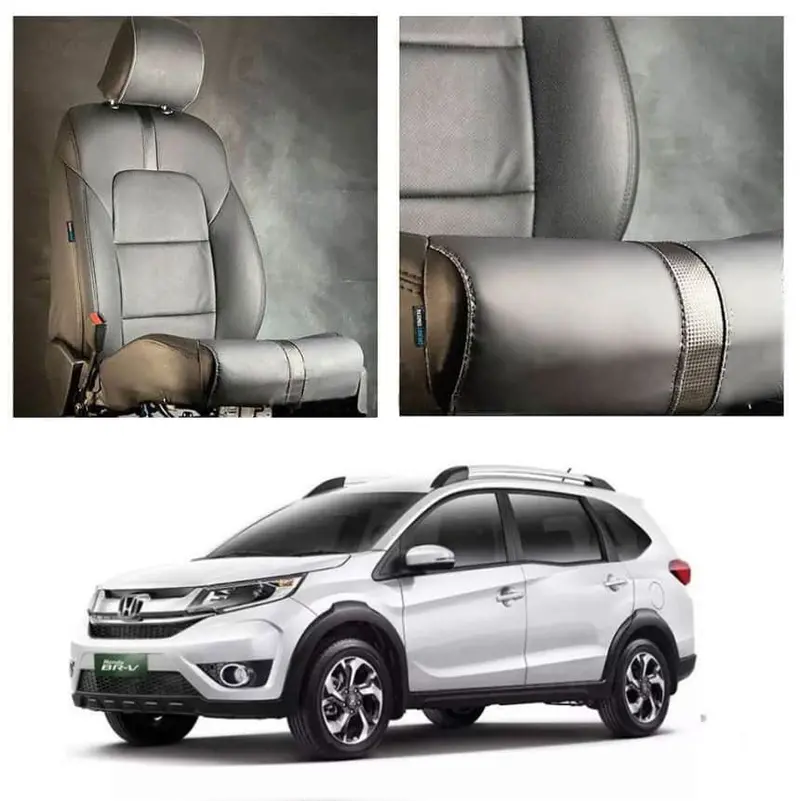 Honda Brv Type R Black Black Seat Covers 2017 - 2025 - 7 Seater - Model 2017-2021 1