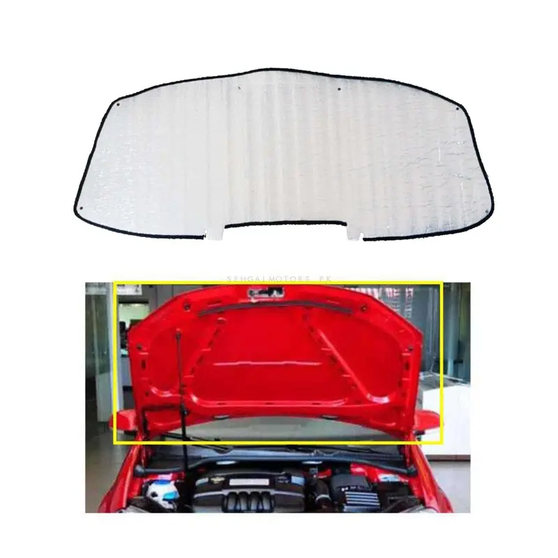 Honda City 2D Aluminum Bonnet Liner Cover 2005 - 2008 - Protector Lid Garnish Bonnet Namda 2