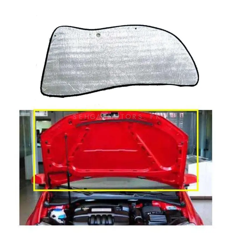 Honda City 2D Aluminum Bonnet Liner Cover 2008 - 2017 - Protector Lid Garnish Bonnet Namda 2