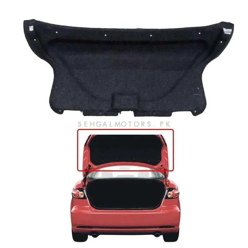 Honda City 5D Black Trunk Liner Cover 2008 - 2021 - Protector Lid Garnish Diggi Namda 2