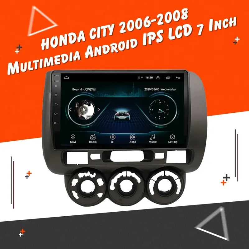 Honda City Android Lcd 9 Inches Grey | 6Th Gen 2006 - 2008 1