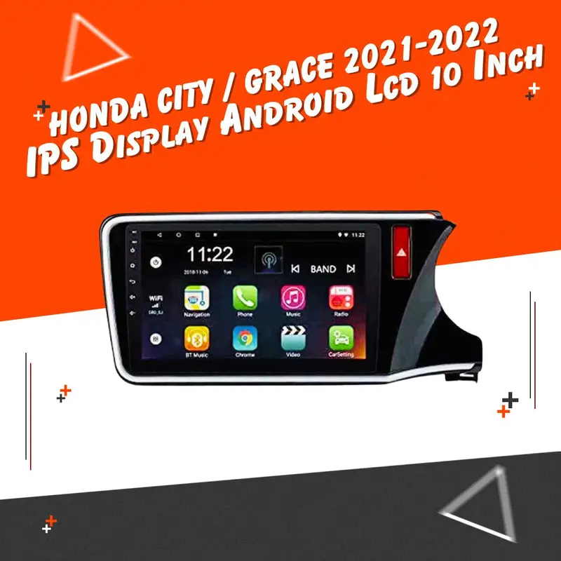 Honda City Android Lcd Black 10 Inches  | 9Th Gen 2021 - 2025 1