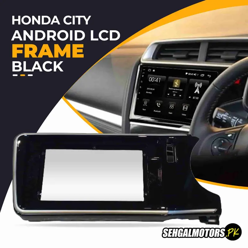 Honda City Android Lcd Frame With Grip Black 10 Inches 2021 - 2025 - 9Th Gen 1