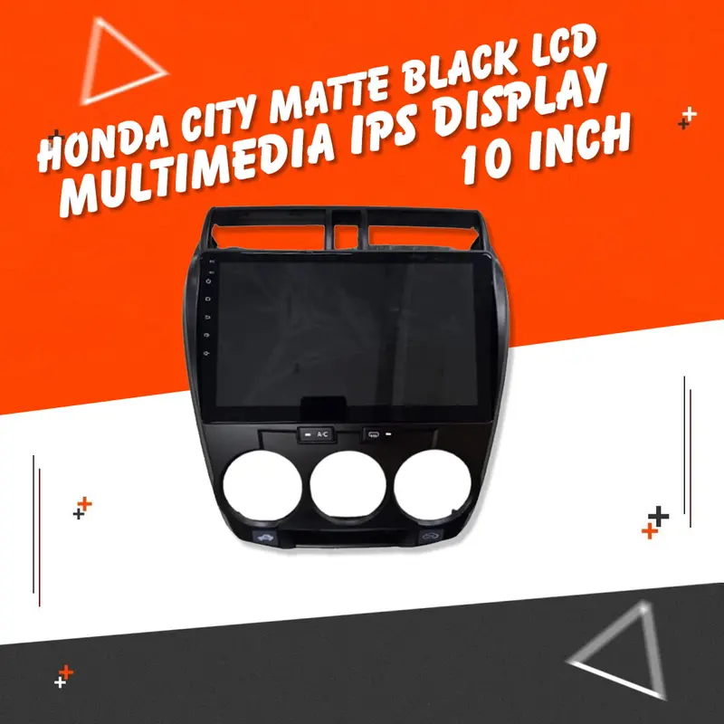 Honda City Android Lcd Matte Black 10 Inches 2008 - 2021 - | 8Th Gen 1
