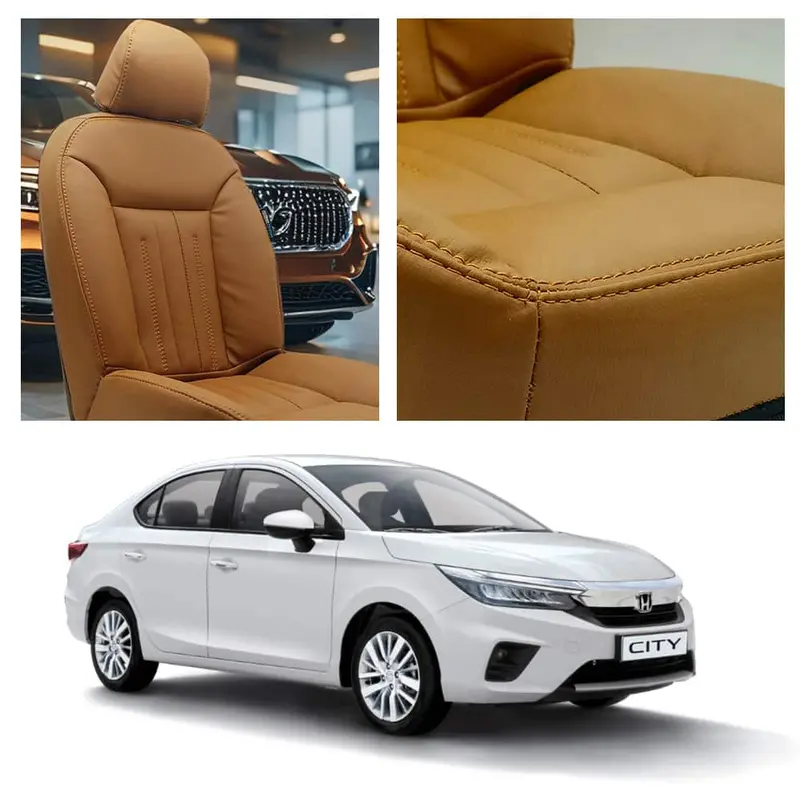 Honda City Audi Design Brown Seat Covers 2008 - 2021 1