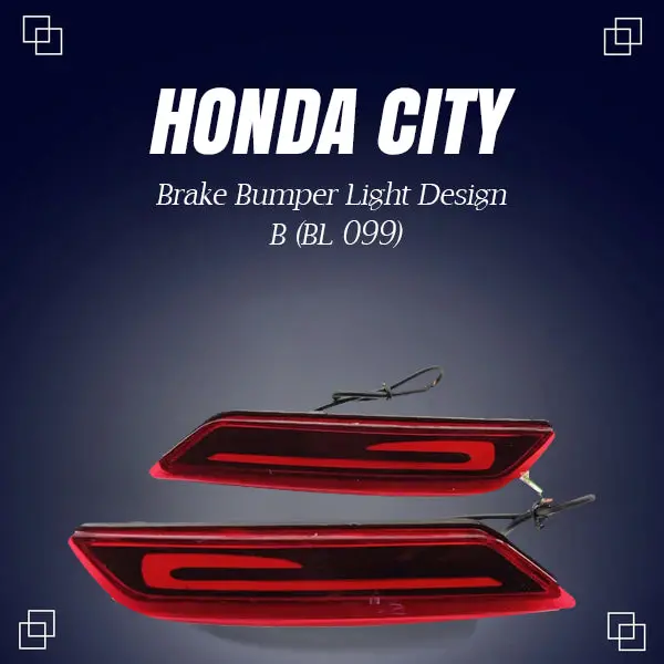 Honda City Back Bumper Brake Lamp Design B (Bl 099) 2021 - 2025 1
