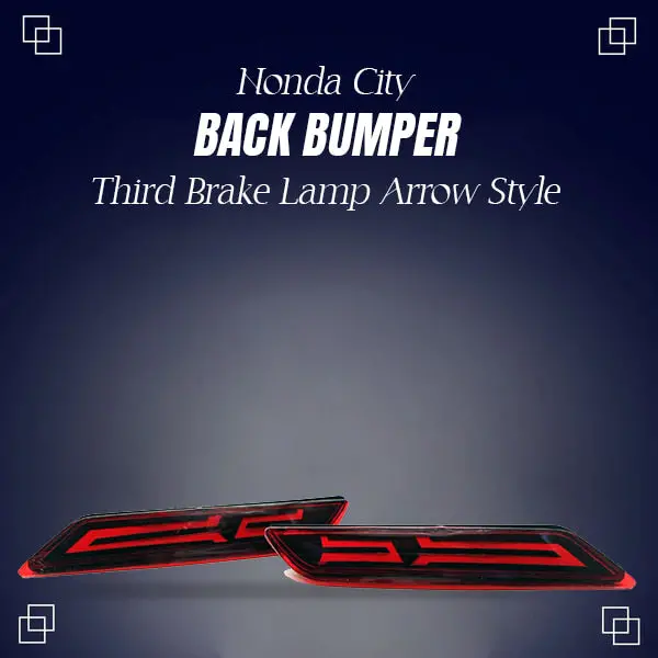 Honda City Back Bumper Third Brake Lamp Arrow Style 2015 - 2021 1