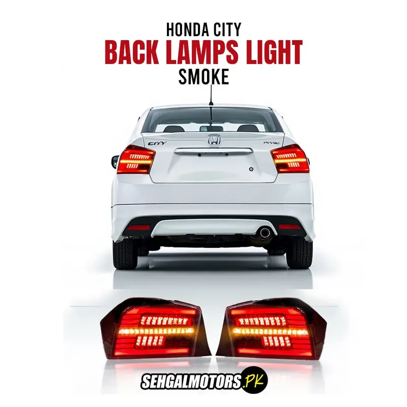 Honda City Back Lamps Light Smoke 2008 - 2021 1