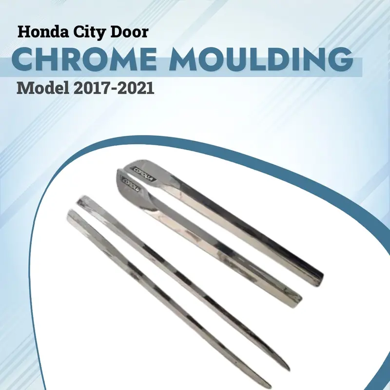 Honda City Chrome Door Moulding 2017 - 2021 - Door Chrome Moulding | Moulding Chrome For Door 1