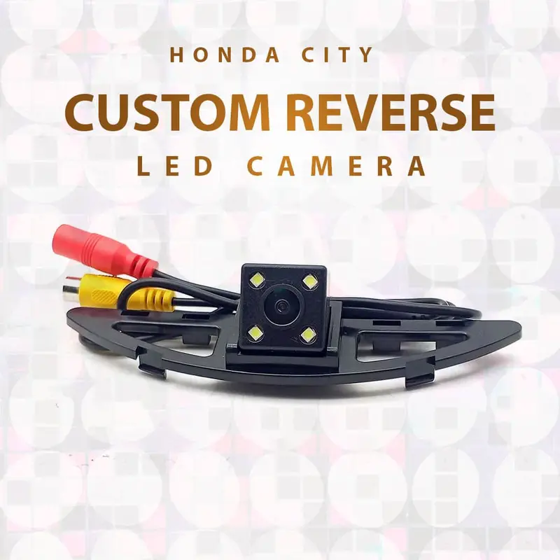 Honda City Custom Reverse Camera 4 Led 2008 - 2021 1