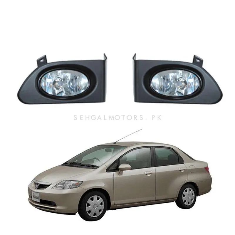 Honda City Dlaa Fog Lamps Bumper Light Without Chrome Hd055 2003 - 2006 2