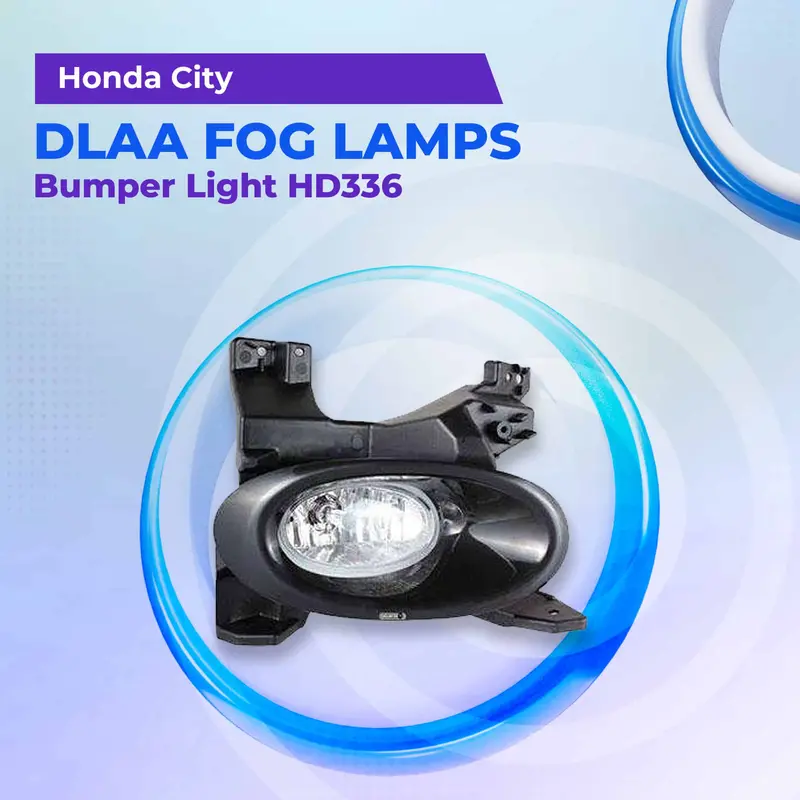 Honda City Dlaa Fog Lamps Bumper Light Without Chrome Hd336b 2008 - 2014 1