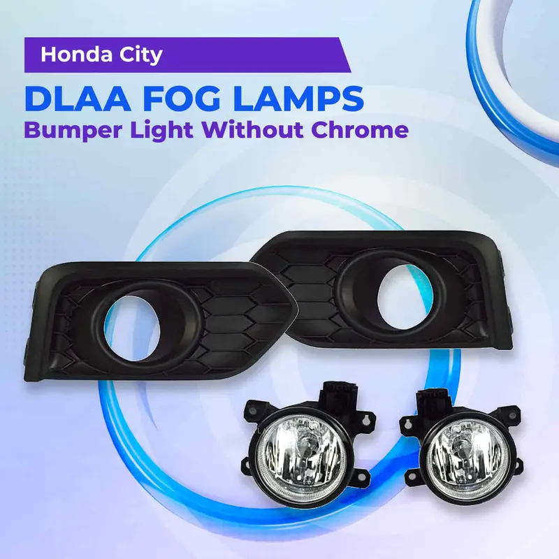 Honda City Dlaa Fog Lamps Bumper Light Without Chrome Hd847 2021 - 2024 1