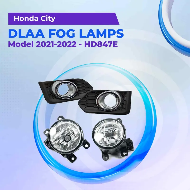 Honda City Dlaa Foglamps With Chrome - Hd847e 2021 - 2025 1