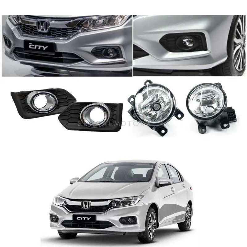 Honda City Dlaa Foglamps With Chrome - Hd847e 2021 - 2025 2